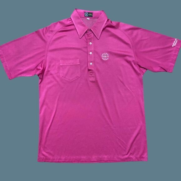 Myrtle Beach Golf Shoppe Vintage Pink Fuchsia Polo Men's Size Extra Large - Picture 1 of 8